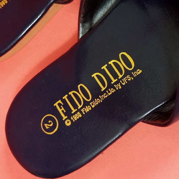 Very Rare 1985 Fido Dido blue Slip On Summer Shoe's UNISEX - Picture 5 of 8